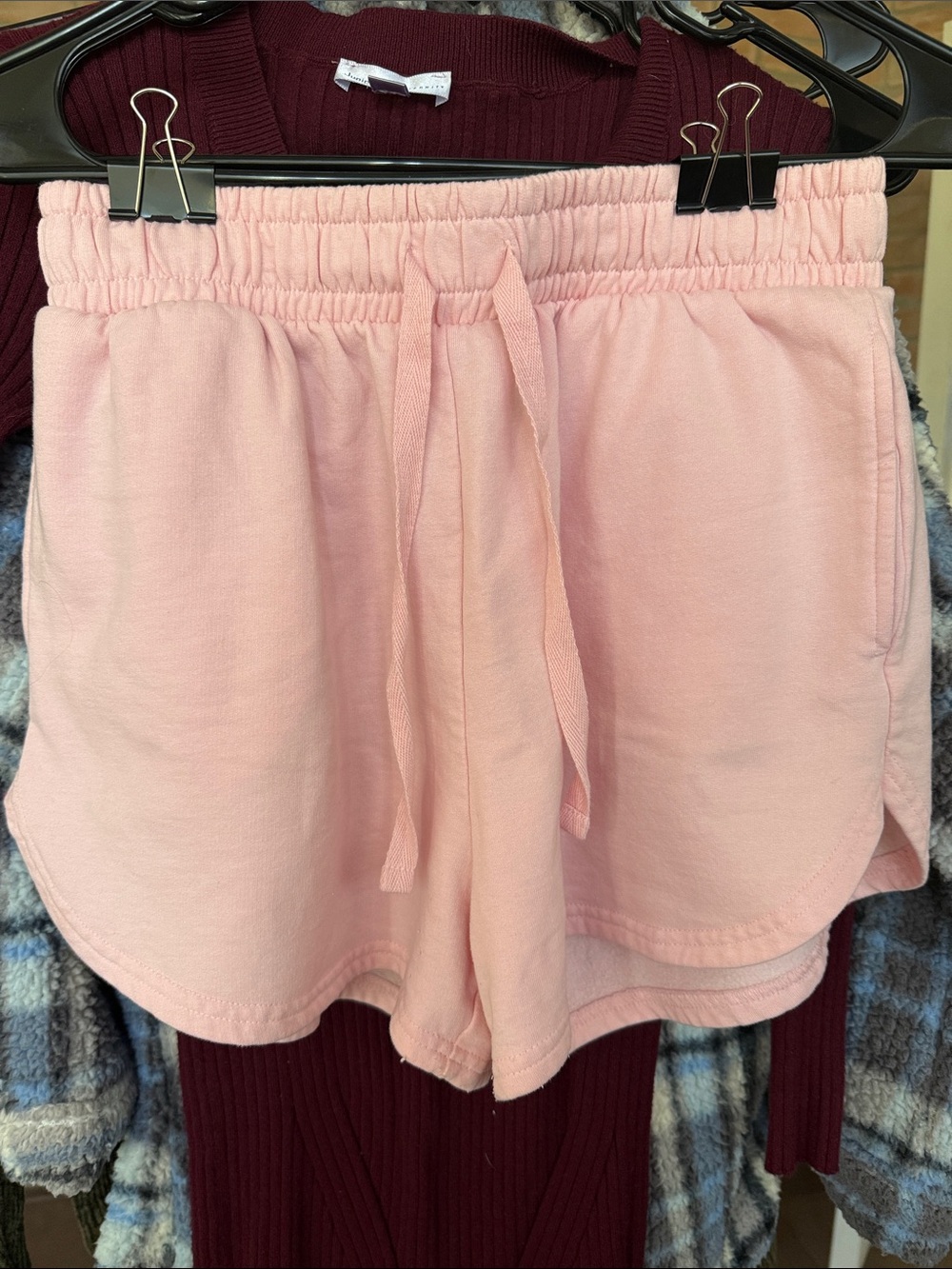 Everyday Pink Drawstring Athletic Shorts